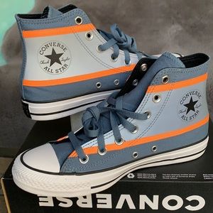 CONVERSE CTAS HI LAKESIDE BLUE/FLASH ORANGE MENS